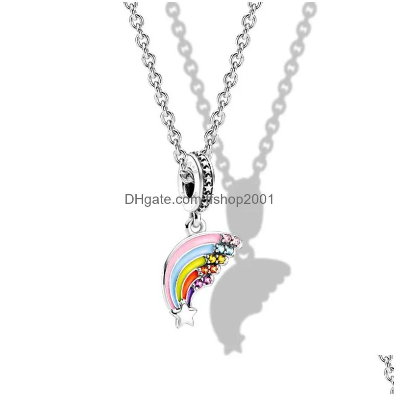  high quality 925 sterling silver travel series pandora pendant necklace womens silver personality necklace jewelry gift wholesale special