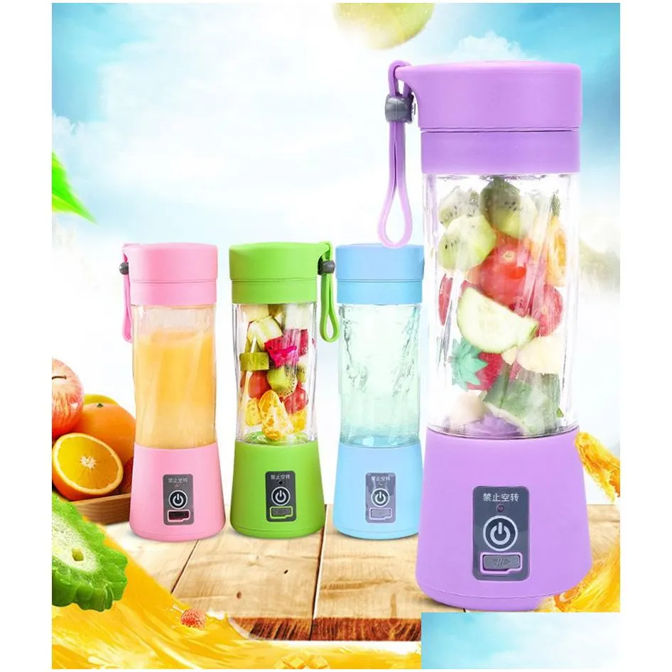 2021 portable usb electric fruit juicer handheld vegetable maker blender rechargeable mini juice making cup with charging cable