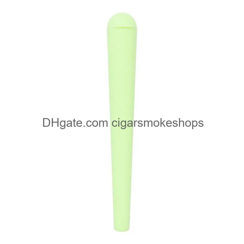 tobacco plastic doob tube stash jar 118mm herb storage case cigarette rolling cone paper joint holder pill box airtight solid sealed container bong dab