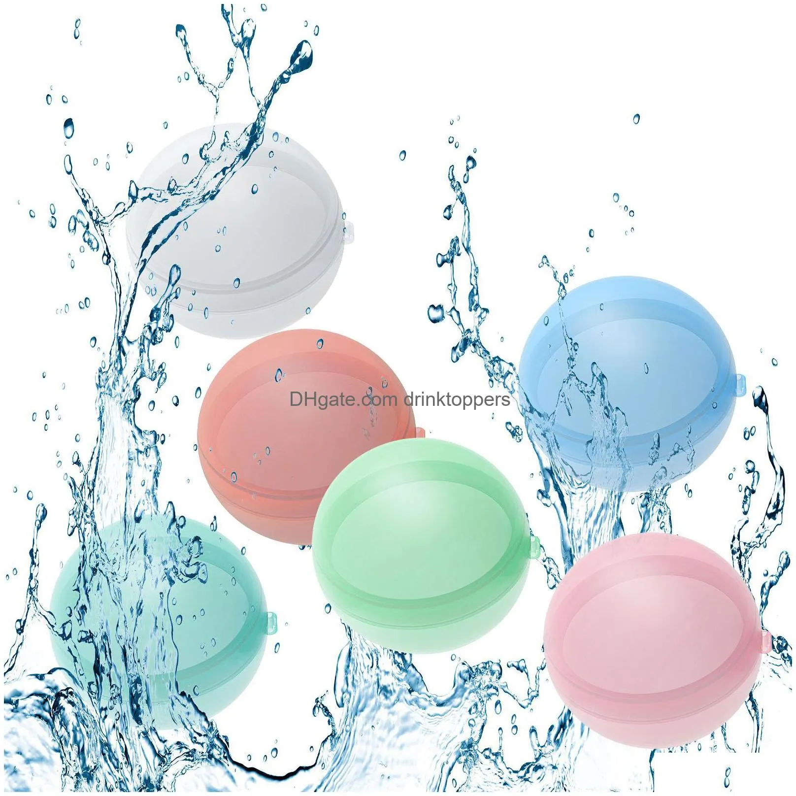 reusable water bomb balls splash silicone balloons refill water parks fun absorbent ball outdoor pool sand play beach toy sports fight