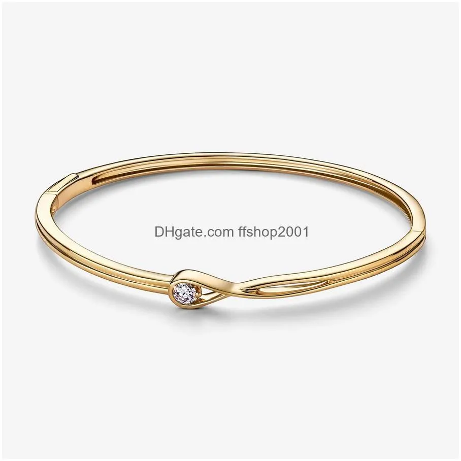 high quality original 925 sterling silver jewelry fashion signature i-d bangle womens jewelry gifts 