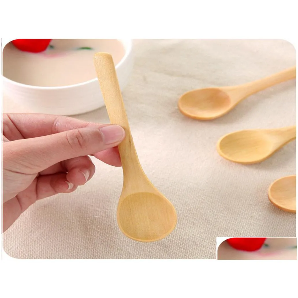 wooden spoon ecofriendly tableware bamboo scoop coffee honey tea spoon stirrer xb1