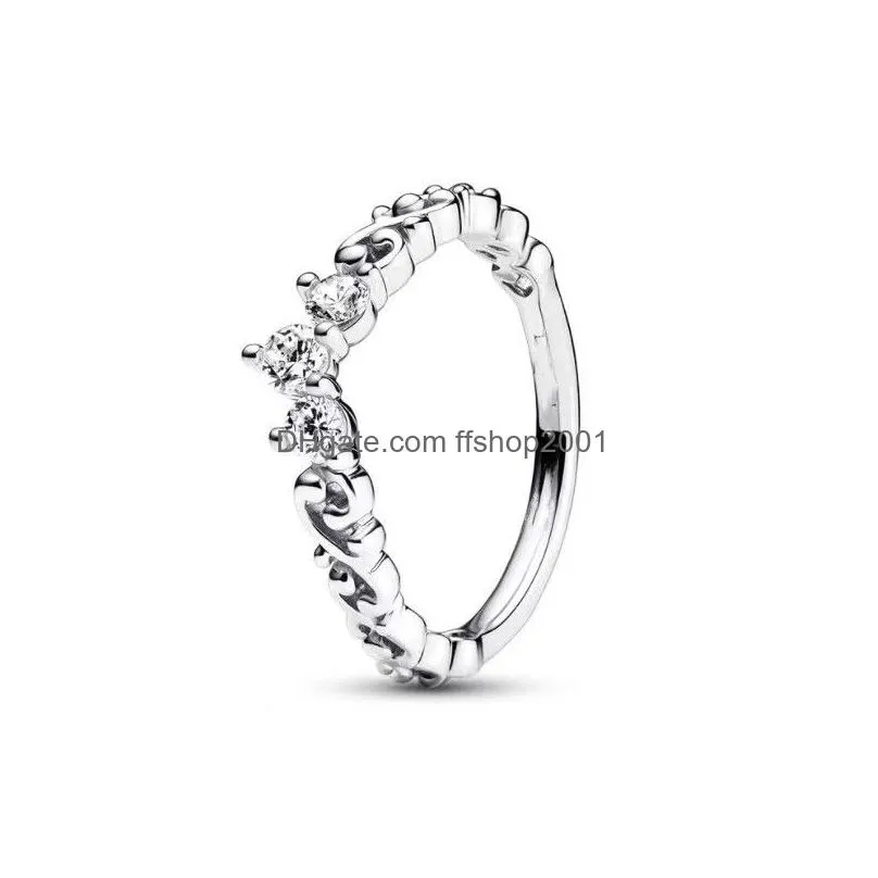 valentines gift heart mom white pandora rings for women original wedding crystal ring luxury jewelry accessories fashion jewelry