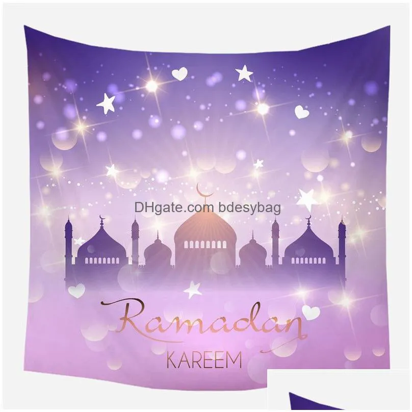 muslim ramadan tapestry eid mubarak tablecloth mubarak ramadan blanket beach towel tv background hanging tapestry 40 styles