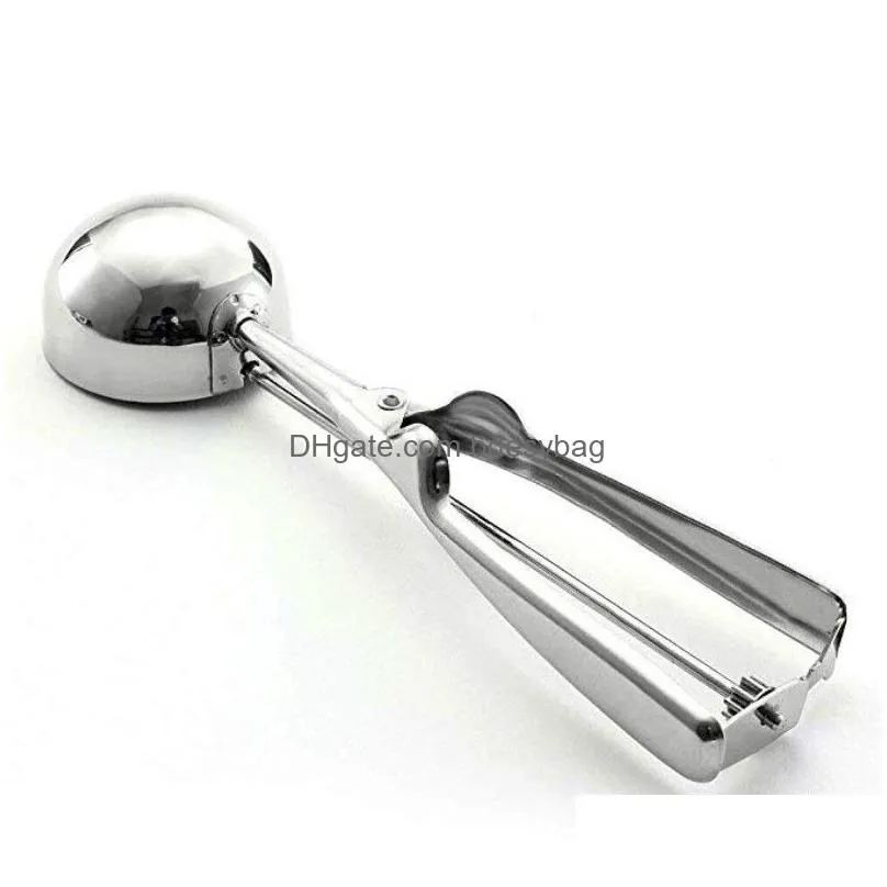 ice cream scoop 4cm 5cm 6cm watermelon ice cream spoon mash potato scoop stainless steel spoon