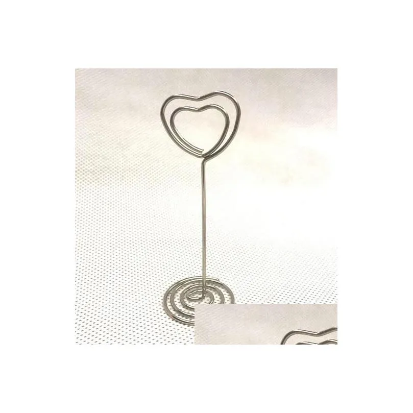 place card holder heart shape clips wedding favors place card holder table photo memo number name clips base xb1