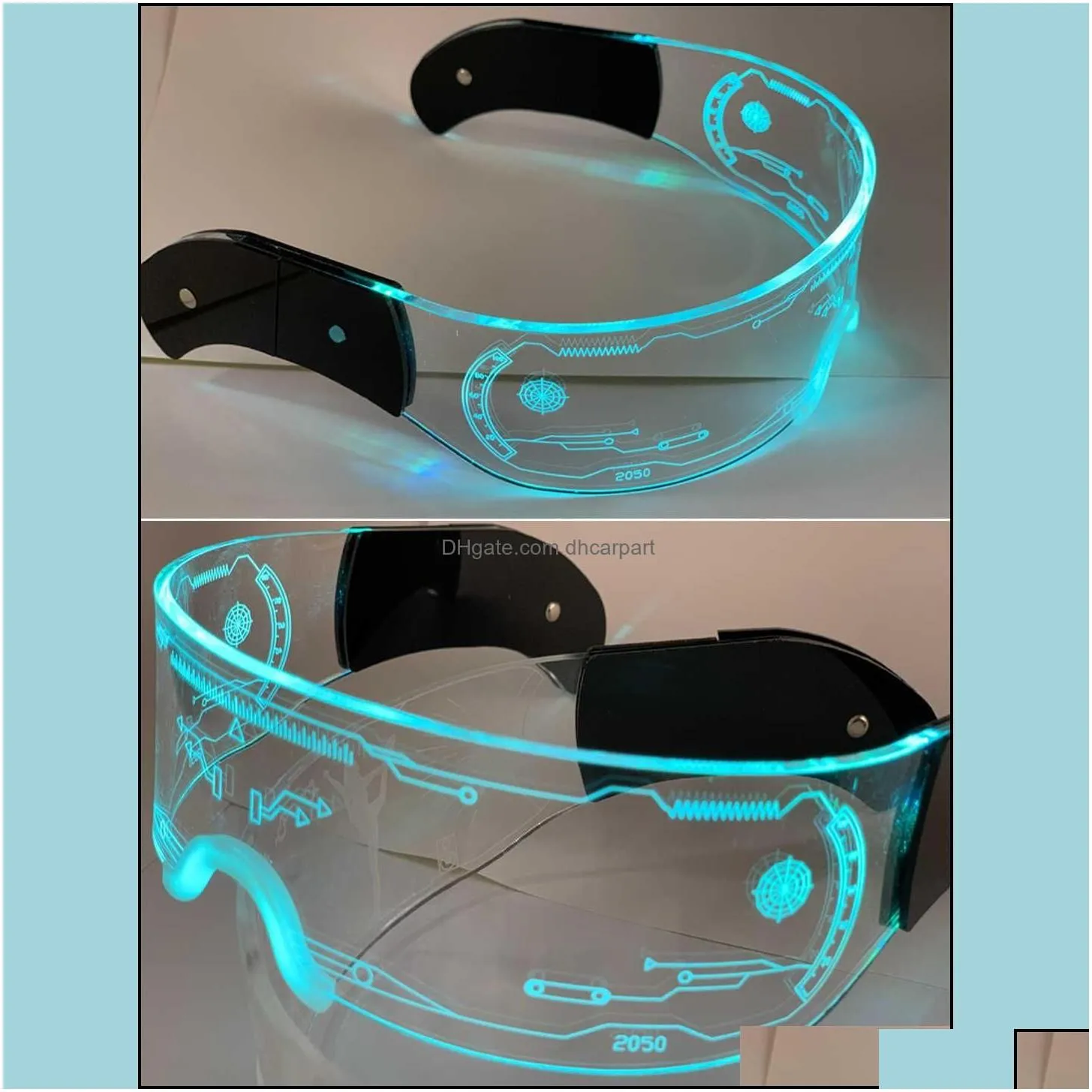 other motorcycle accessories led light up glasses wireless luminous with dark lens glow party costume sunglasses bar club ktv disco