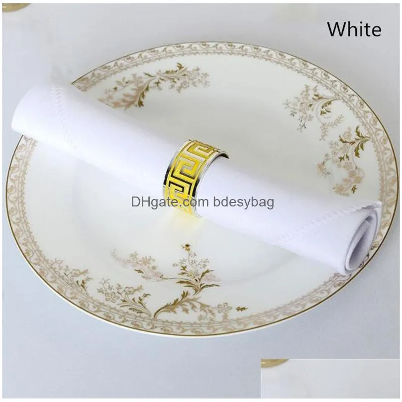 solid color hotel table napkin 48x48cm square handkerchief wedding party hotel restaurant usage