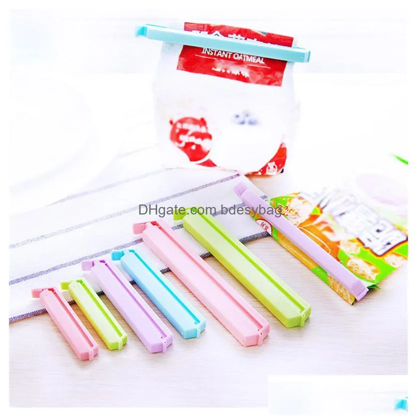 food sealing clip candy color sealer food keep  plastic clip 12pcs/pack snack bag sealing clamp
