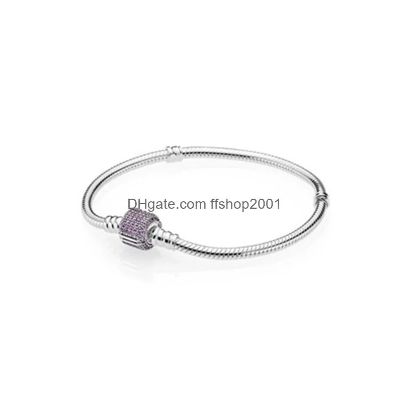 2023 925 sterling silver classic love full drill bracelet female snake bone chain original  diy womens fashion jewelry