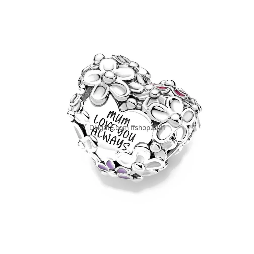  925 sterling silver european mothers day gift mom heart lock pendant diy exquisite beads for pandora charm jewelry bracelet