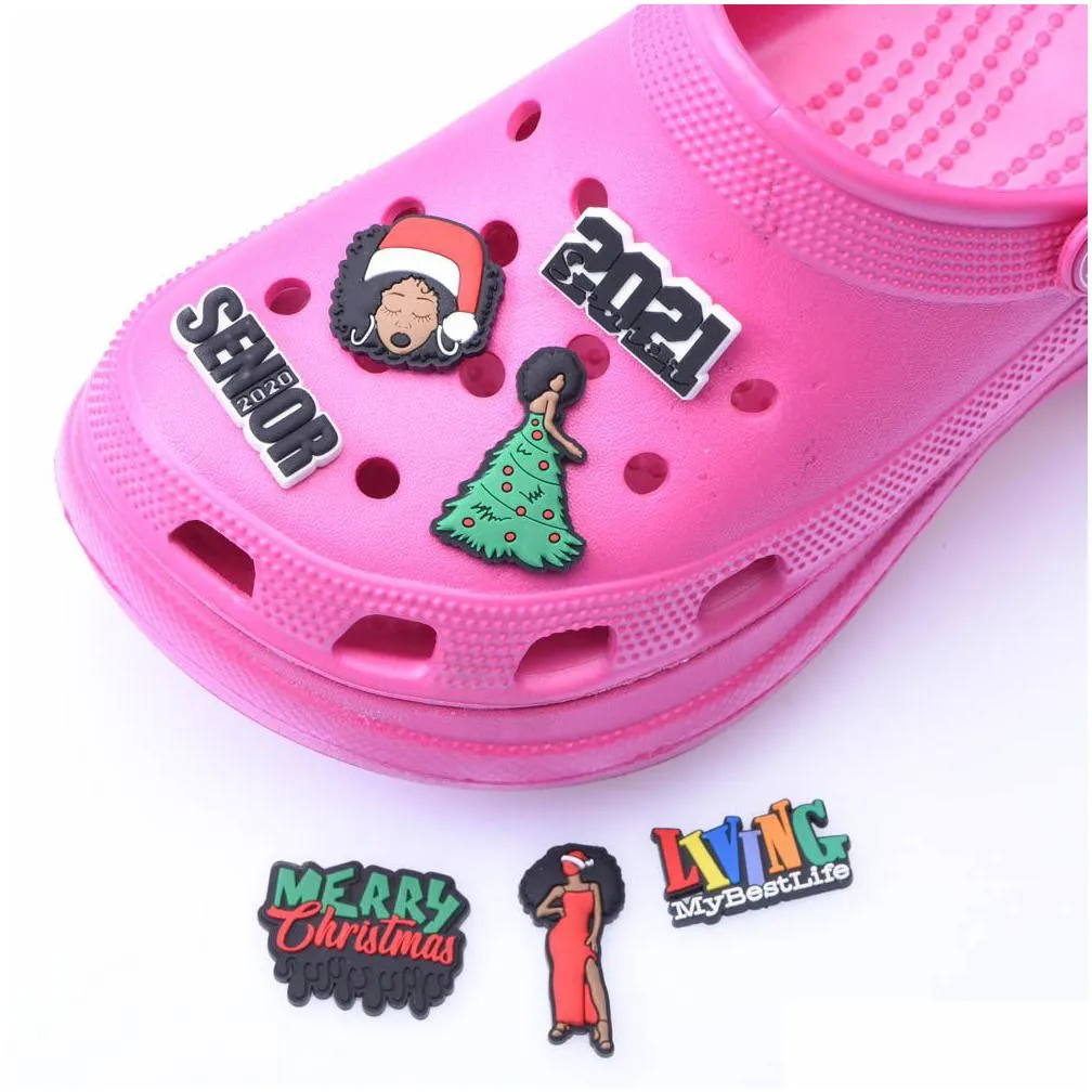 wholesale shoe charms for clogs black lives matter africa solidarity adults girls women