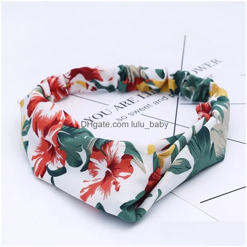 Headbands Women Headband Fashion Hair Bands Bohemian Cross Elastic  