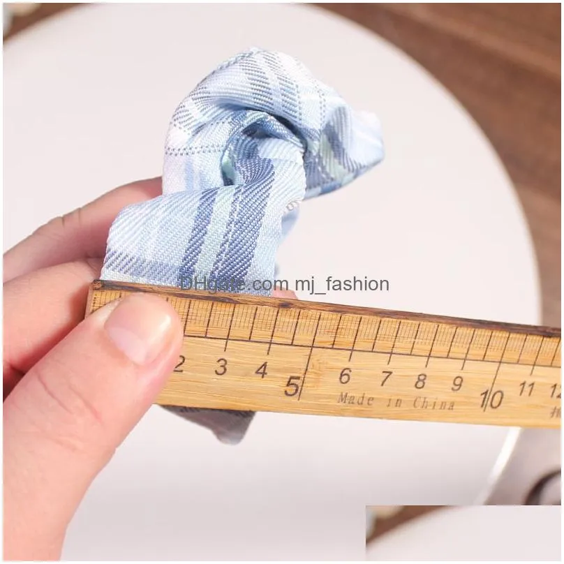 casual plaid scrunchies women hair elastic hair bands girls hair ties ponytail holders hair accessories