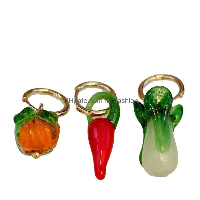 red little chili pepper charm delicate fashion jewelry metal hoop earrings for women gift