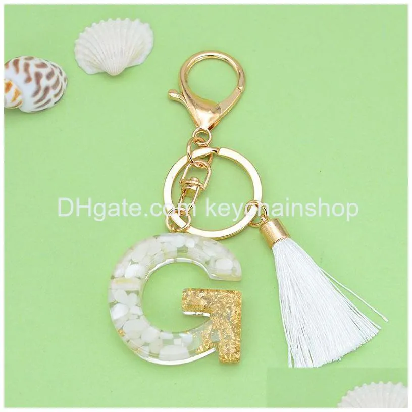 keychains accessories party favor for women and girls alphabet charms initial keychain with letters