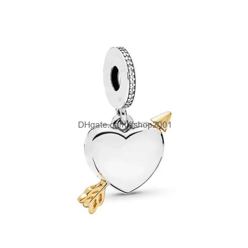 cute charms fit original bracelets alloy heart shape kitten galaxy series rose golden bead diy jewelry findings for women