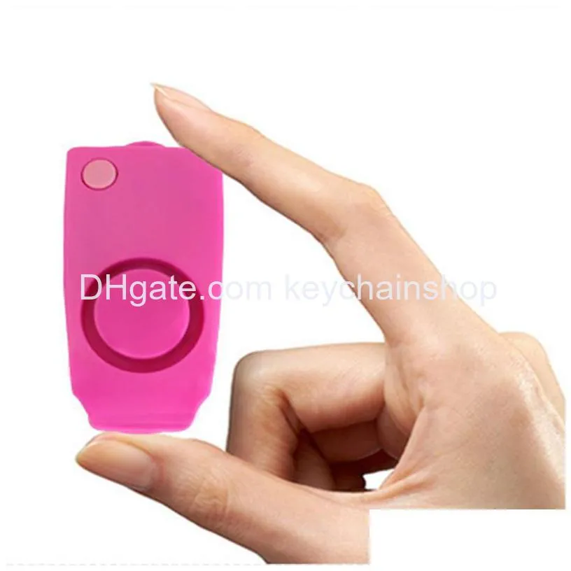 portable personal alarm button type anti-theft student woman safe persona alarm keychain pendant 2 colors shipping