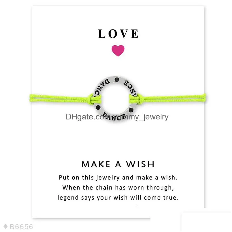 dance card bracelets key eiffel tower daisy flower charm jewelry pink lime green royal blue colors women men girl boy gift