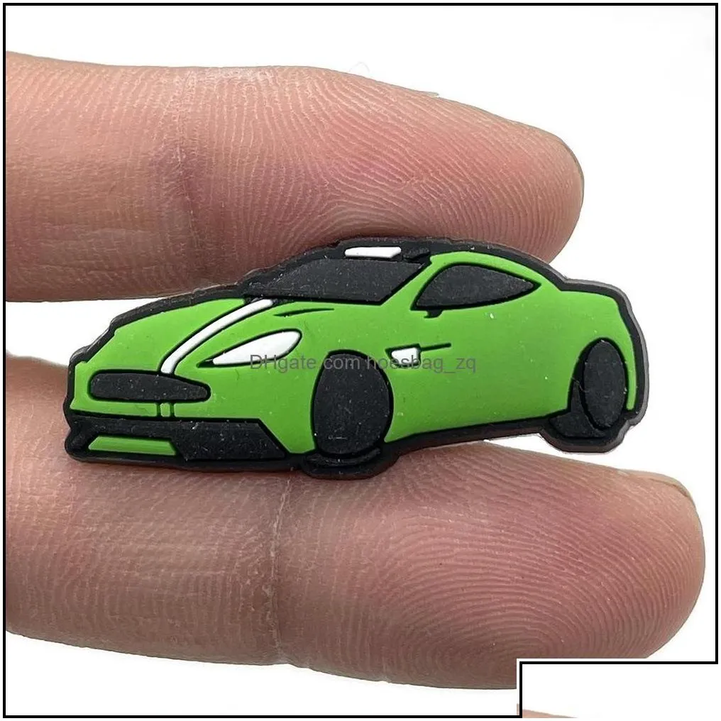 Shoe Parts Accessories Shoes Sports Racing Cars Croc Charms Buckle Charm Clog Pins Buttons Drop Delivery 2021 Yylrg