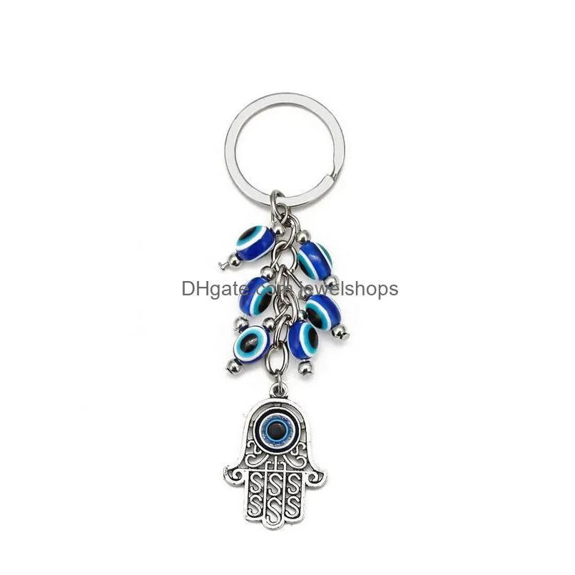 fashion animal butterfly turtle elephant evil eyes keychain glass key chain glass blue eye pendant ornament keychains