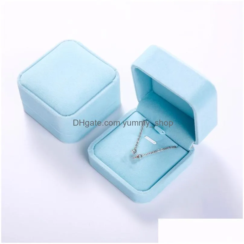 wedding jewelry boxes storage case amazing velvet ring earrings necklace pendant bracelet storages organizer gift box