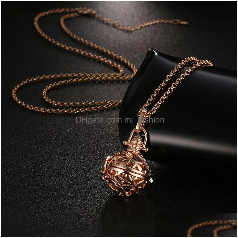 openable mexico chime music angel ball caller locket pendant necklaces vintage pregnancy necklace aromatherapy essential oil diffuser