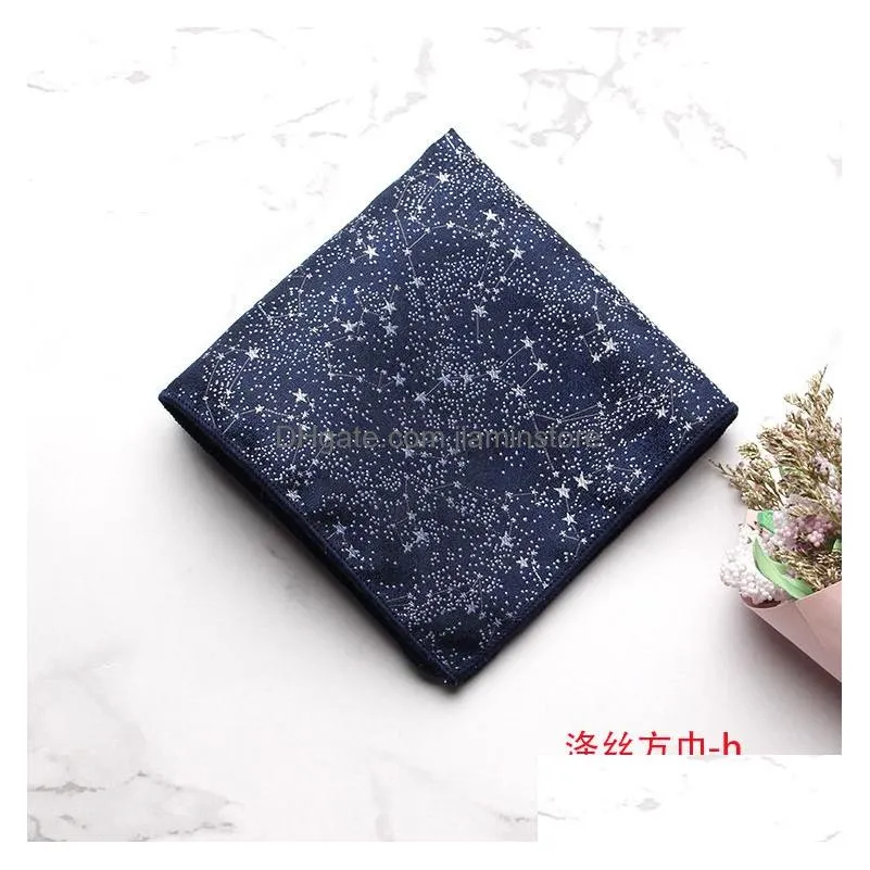 vintage casual formal suit square towel handkerchief for mens polyester small handkerchiefs pocket towels neck scarf