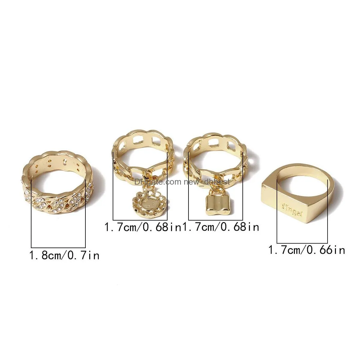 punk fashion butterfly cluster rings for women men gold silver color lover couple ring set opening engagement wedding jewelry