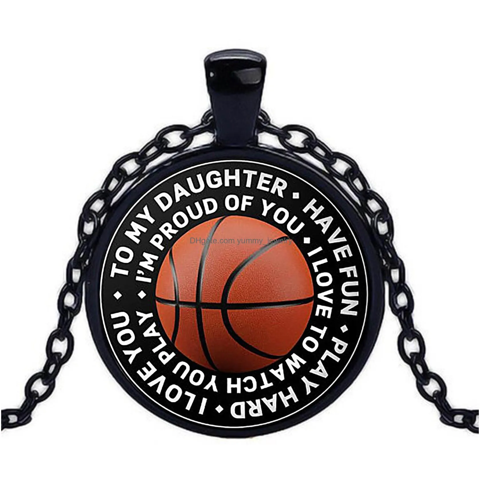 new fashion soccer basketball volleyball baseball football tennis photo crystal glass cabochon pendant necklace jewelry