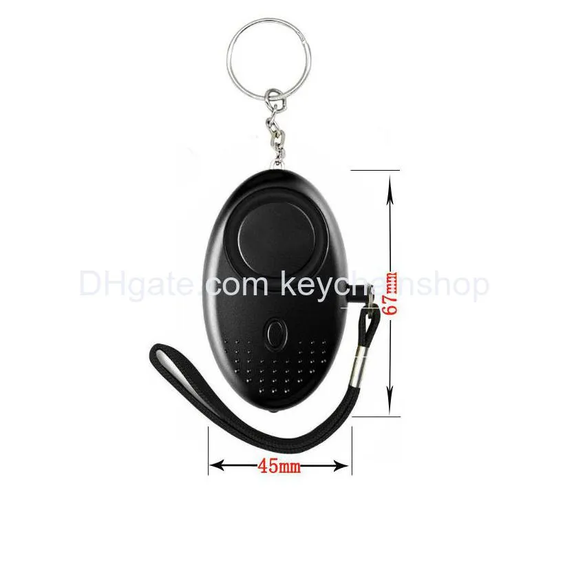 130db egg shape self defense alarm girl women security protect alert personal safety scream loud keychain alarms