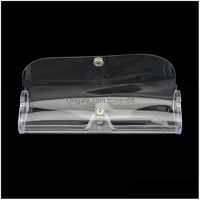 fashion plastic ultralight cases portable transparent reading glasses boxes for women men uni eyewear accessories