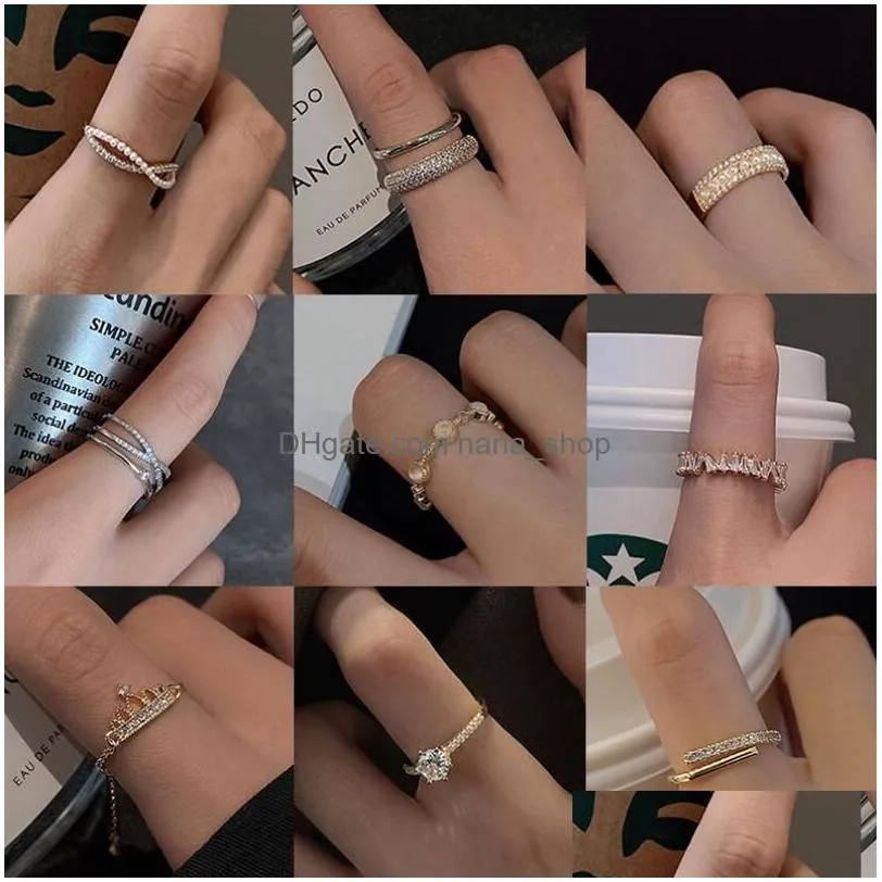 vintage finger rings for women girl punk hip hop opening adjustable weaving ring statement jewelry gift