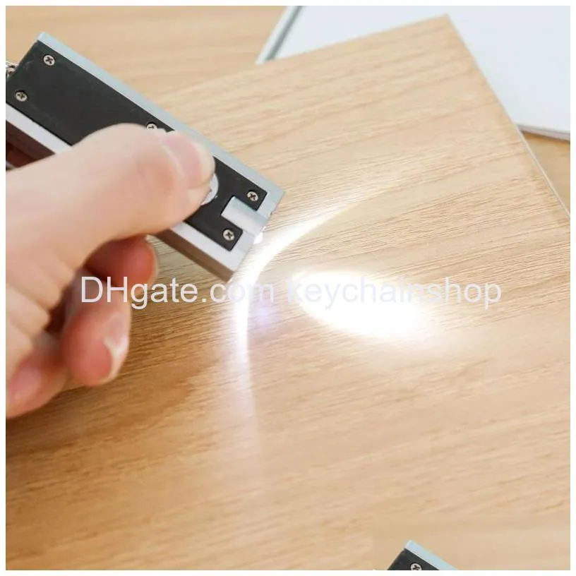 square mini led small flashlight keychain light party favor creative gift promotional electric lights