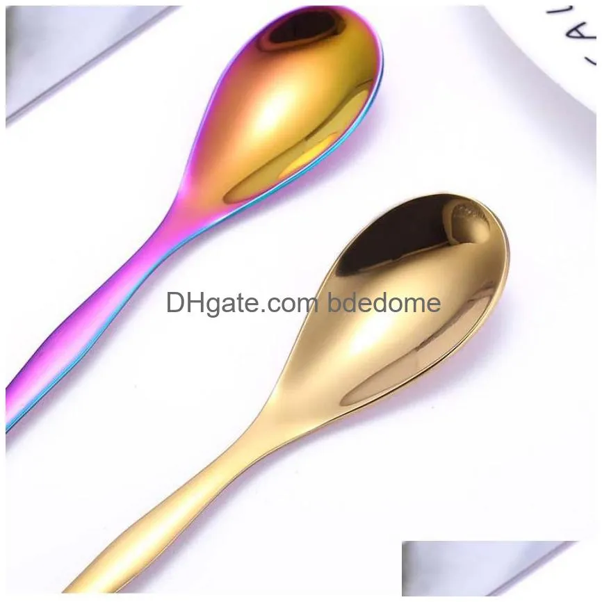 stainless steel multifunction double head spoon fork home kitchen dining flatware noodles ice cream dessert spoons forks cutlery tool