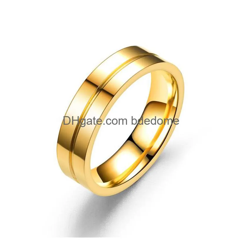 update gold couple diamond stone wedding ring bands for women men love stainless steel engagement cz promise jewelry