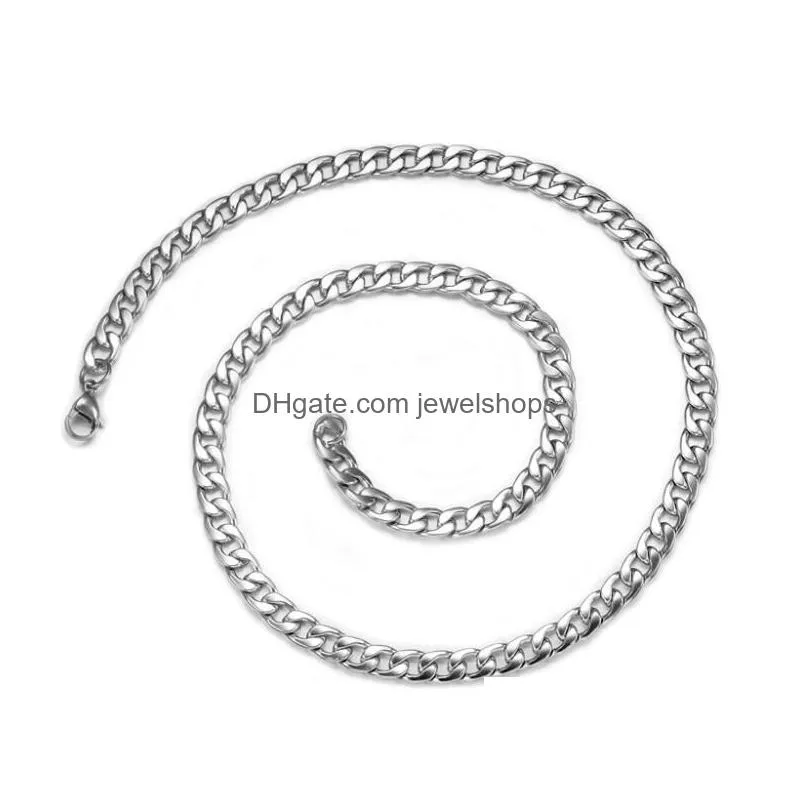 women mens jewelry 925 sterling silver plated 4mm 16-24inches chain necklace hiphop jewellry