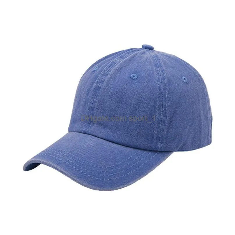 solid spring summer women ponytail baseball caps fashion hats cotton outdoor simple vintage visor casual cap