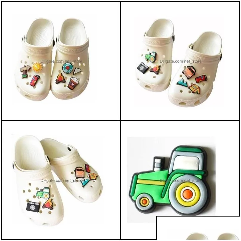 New Boys Girls Cute Cartoon Pvc Shoe Charms Buckles Action Figure Fit Bracelets Croc Jibz Accessories Kids Gift Drop Delivery 2021 Parts