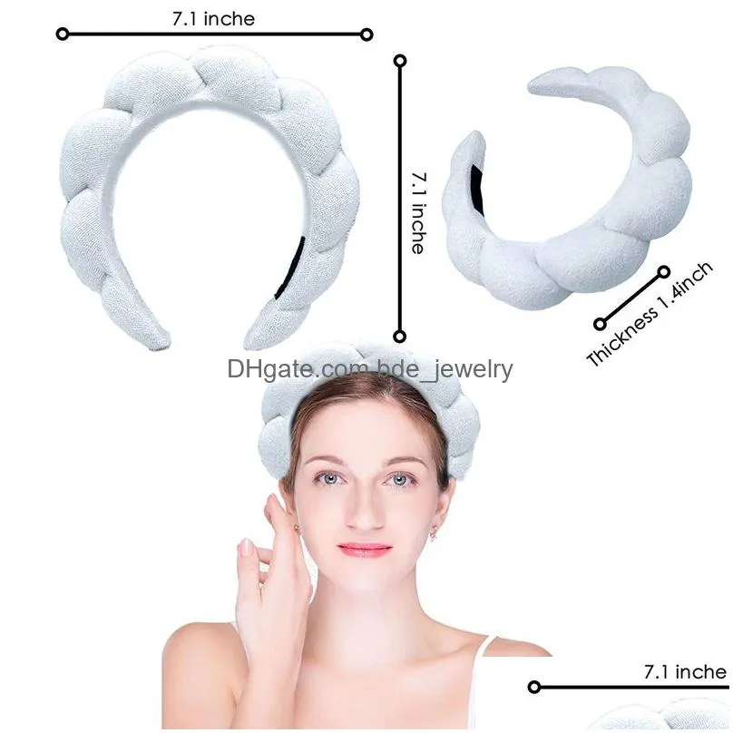 fashion high cranial top solid color velvet braid hair hoop spa makeup sports yoga head hoop hair headpiece