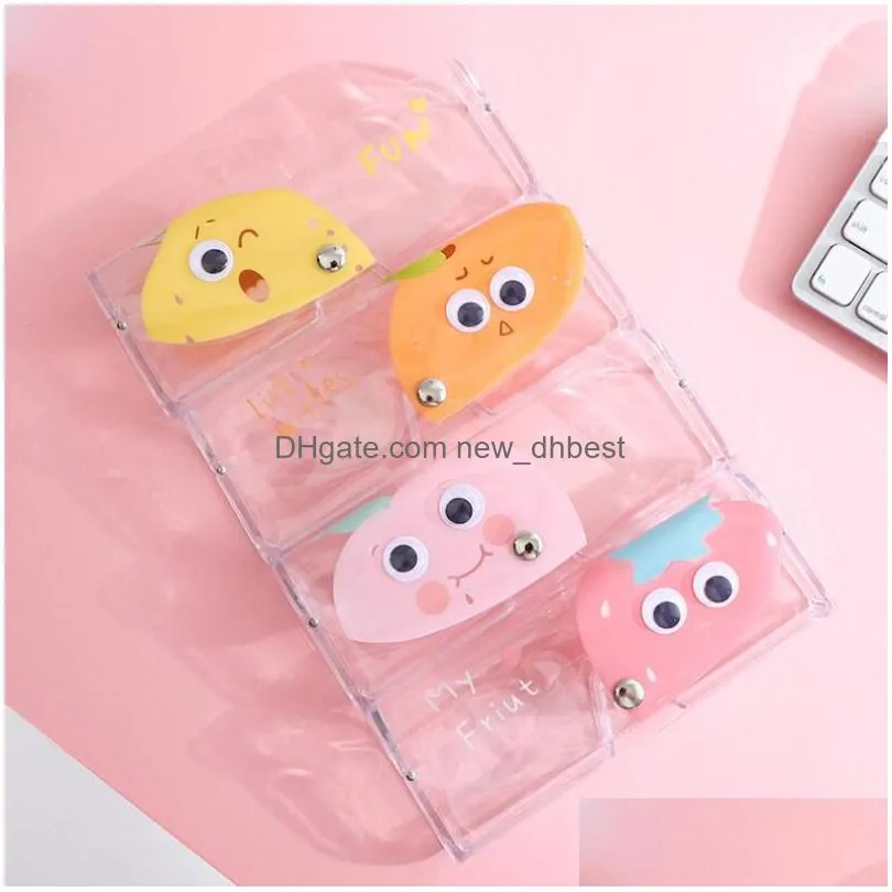 girls women transparent pvc sunglasses box bag case protection holder carry boxes eyewear accessories cartoon cute travel