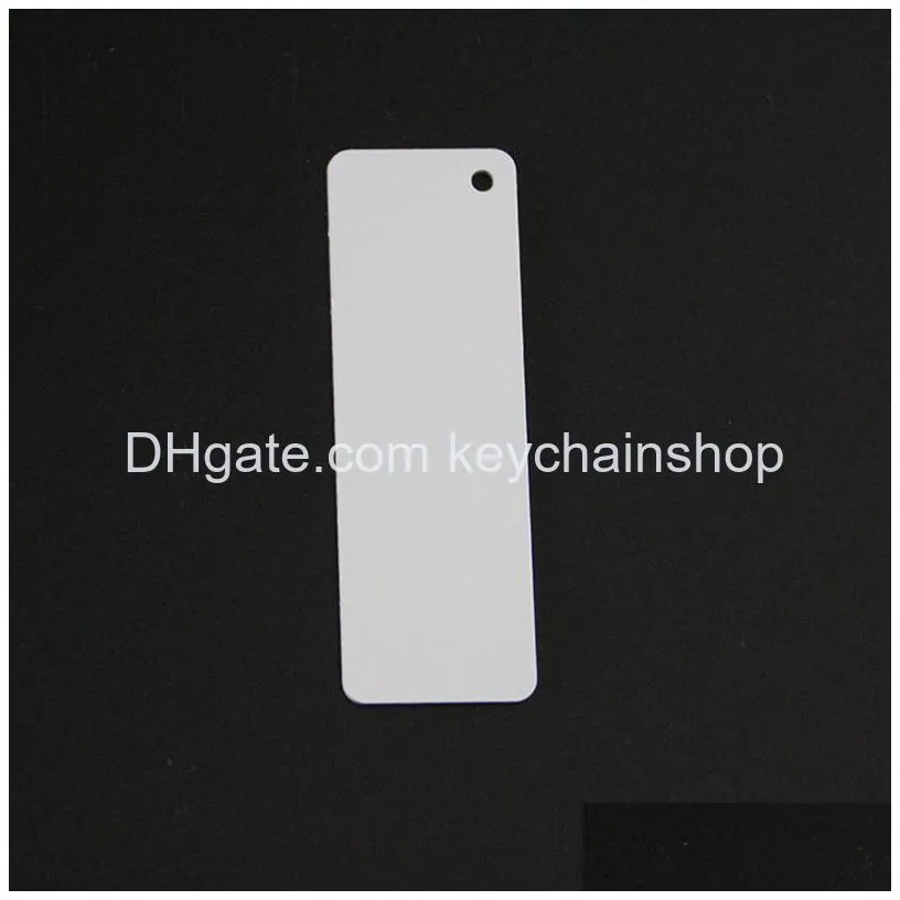 dye sublimation blank double-sided metal keychain diy rectangular personalized custom keychains aluminum sheet