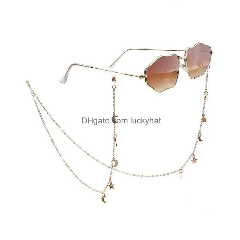 fashion womens beaded eyeglass glasses chain bohemian butterfly pearl metal sunglasses lanyards eyewear cord holder neck strap