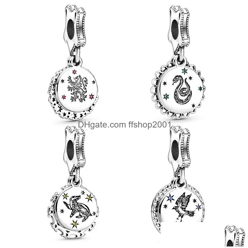 fits original bracelet necklace animal heart shaped alloy charms beads women silver color pendant diy jewelry