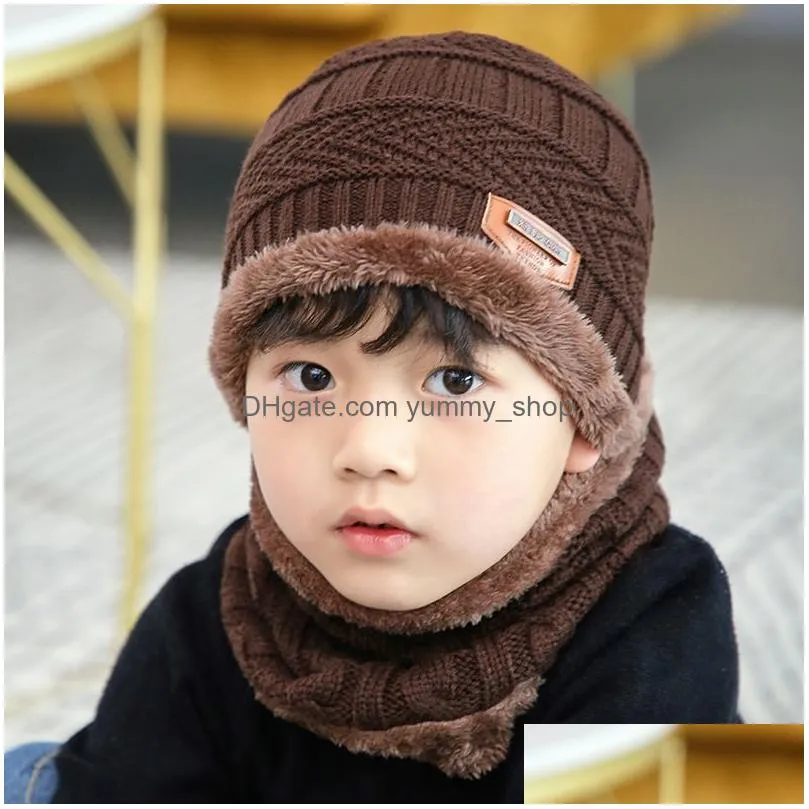 baby children hat scarf caps for boy girl cotton spring autumn winter children beanies kids p ography props