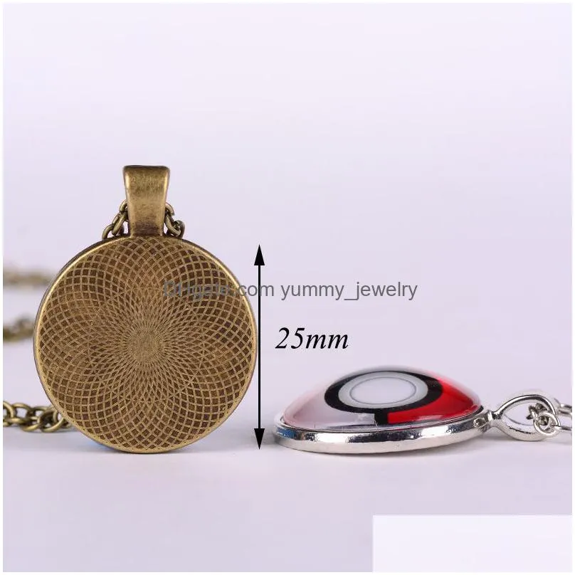 creative paisley flower pattern necklace mandala yoga classical elements art glass dome pendant long chain women jewelry