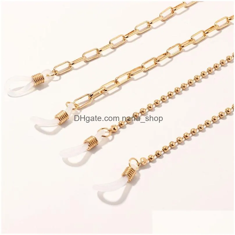 women fashion spectacle chain gold eyeglasses chains sunglasse holder necklace eyewear retainer accessories