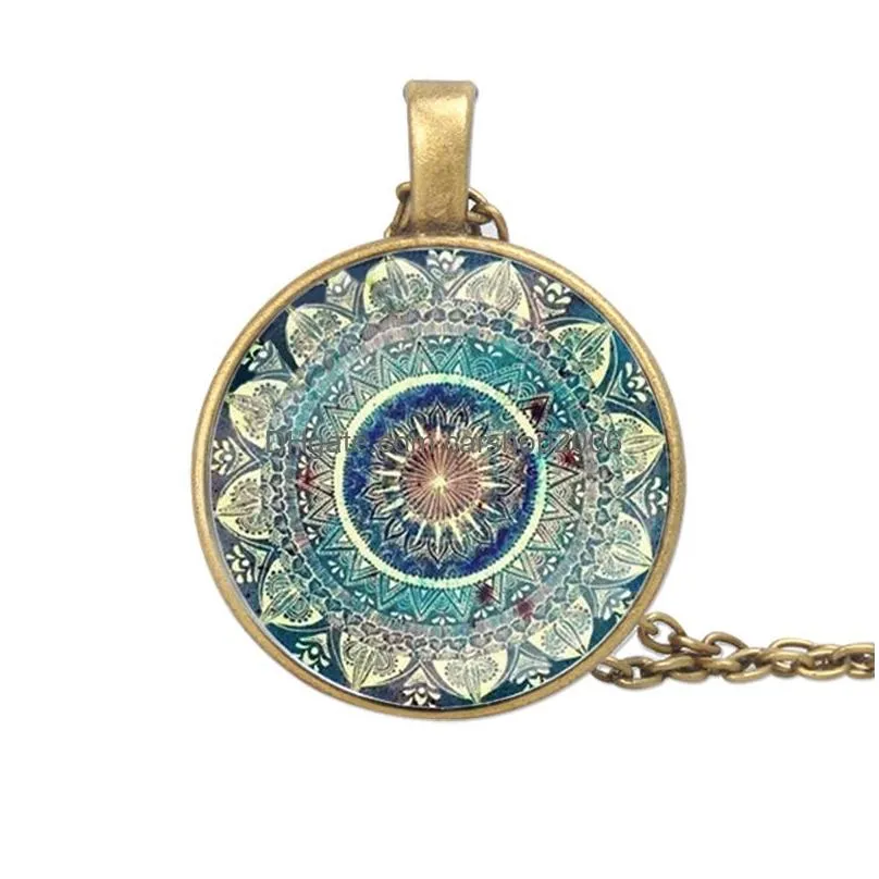 alloy painted owl time glass necklace fashion taiji blue hummingbird moon angel pendant necklaces sweater chain for women gift
