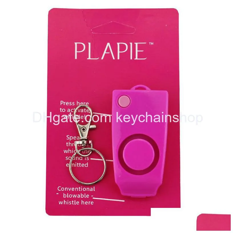 portable personal alarm button type anti-theft student woman safe persona alarm keychain pendant 2 colors shipping