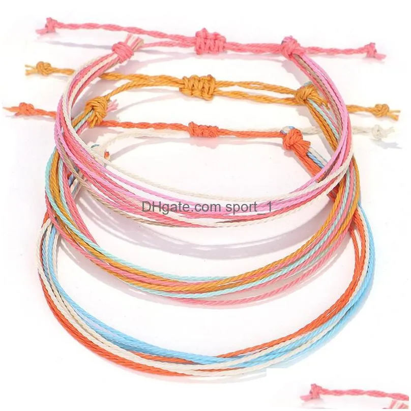 fashion multilayer anklets set for women colorful chain anklet beach foot adjustable bracelet jewelry